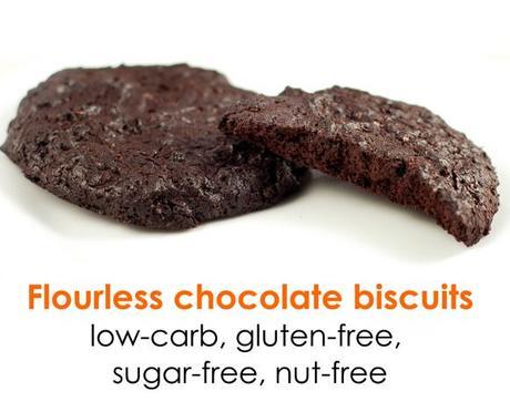 Low-carb, flourless chocolate biscuits