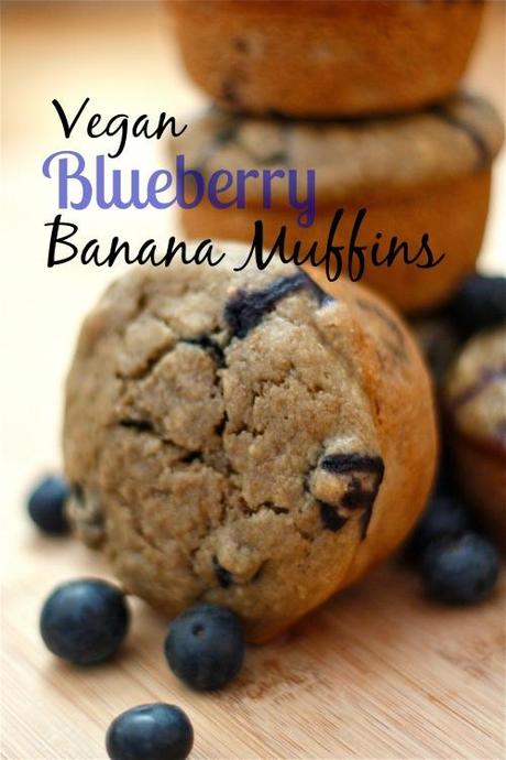 Vegan Blueberry Banana Muffins
