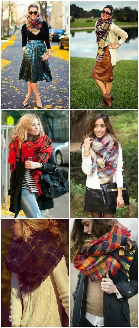 Tartan, OverSized Scarves, Tanvii.com, Inspiration