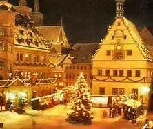 Pretty Christmastime make-believe village