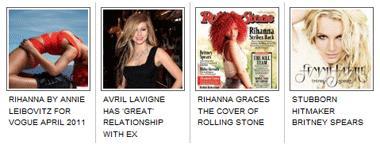 One of the many display options for related topics