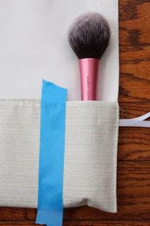 Easy DIY Gift - A Brush Roll From A Placemat!!!