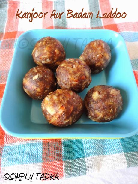 Khajur Badam ke Laddoo| Date Almond Rolls