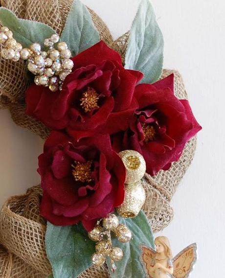 Burlap Christmas Wreath Tutorial