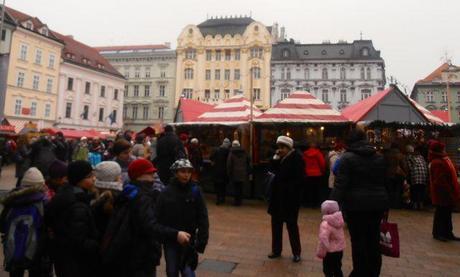Market at the Main Square in Bratislava