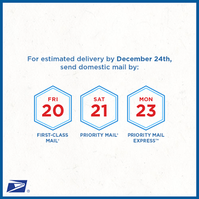 Last-Minute Holiday Shipping Tips from the U.S. Postal Service