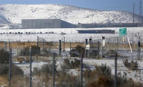 A National Security Agency (NSA) data gathering facility is seen in Bluffdale, about 25 miles (40 km) south of Salt Lake City, Utah, December 16, 2013. Jim Urquhart