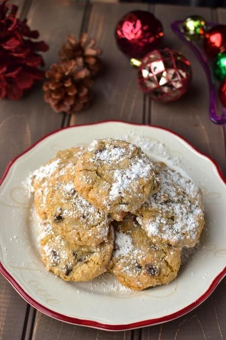 Almond-Pistachio Cloud Cookies (Gluten free & Dairy free recipe)