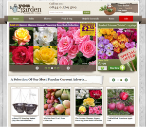 screengrab of yougarden website