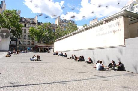 Pompidou Centre Landscape, France 'Leaning' Wall