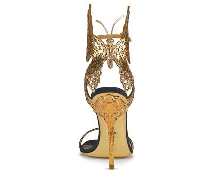 Butterfly sandals in leather and metal, Sergio Rossi tribute to Gabriella Crespi, €890
