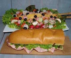 Festivus - Big Salad and Big Sandwich