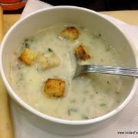 Grilled Chicken and Mushroom soup