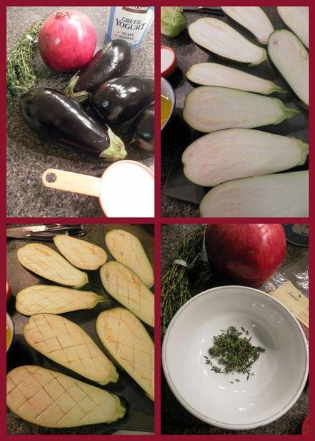 Ottolenghi eggplant - collage 1