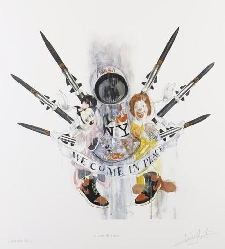 2d924efe279a9d89 MicallefWeComeinPeace815x715BA1000 Antony Micallef Achive Prints Exhibition at Leyden Gallery