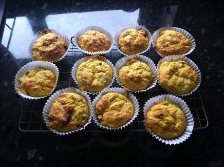 Isabelle approved: Savoury carrot and courgette muffins