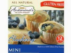 ALLERGY ALERT: Gluten Free Blueberry Mini Muffins May Contain Walnuts