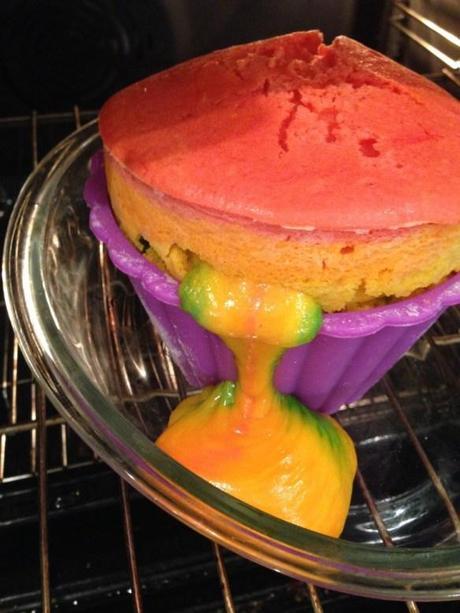 oozing cake overfilled giant cupcake mold recipe and how to avoid
