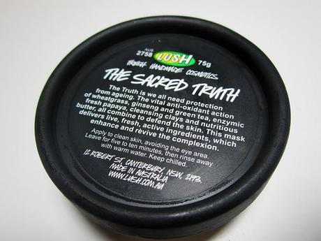 Review: Lush The Sacred Truth Fresh Face Mask