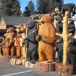 Carved grizzlies, after all you are in Big Bear