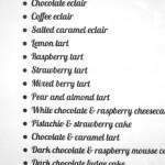 Kusmi Cake menu