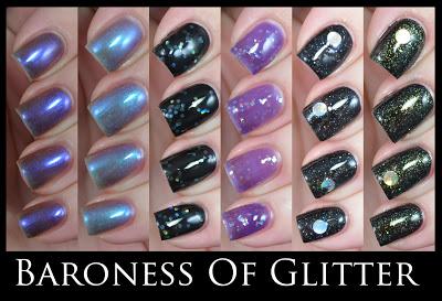 Baroness Of Glitter Multichromes swatch and review