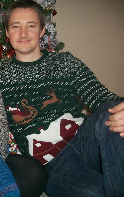 M & S Christmas Jumper Family Portrait