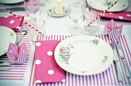 Dots and Stripes wedding table