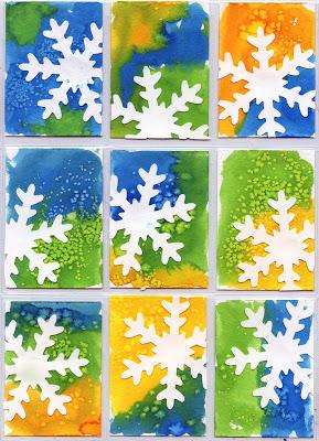 Snowflake Art Trading Cards