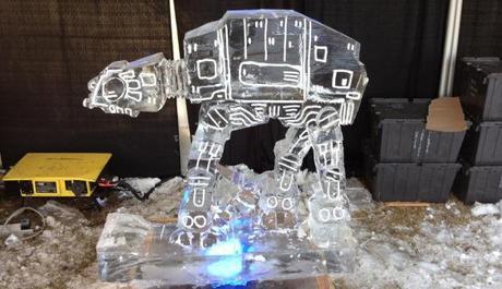 AT-AT Inspired Ice Sculpture