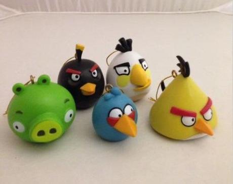 Angry Bird Inspired Christmas Tree Baubles