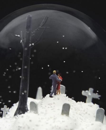 Walter Martin and Paloma Muñoz Scary Snow Globe 