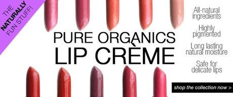 Virginia Olsen Pure Organics Lip Creme - Available Shades