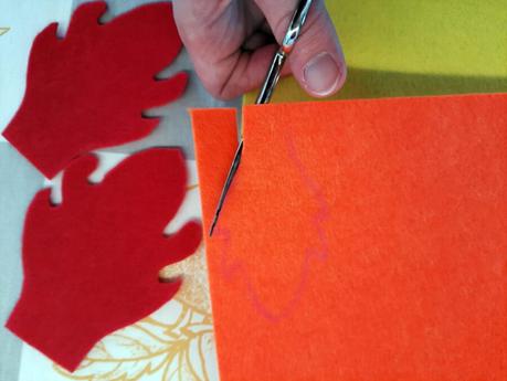 Making the engines for the rocket costume: cutting the flames