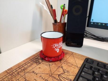 10 easy lucet projects Lucetted mug coaster