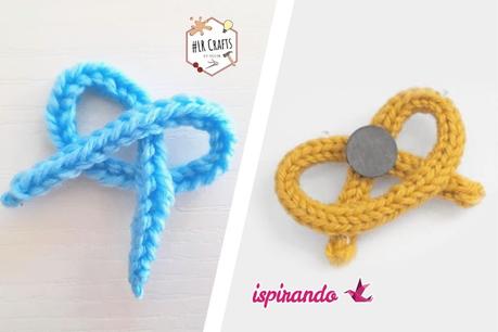 10 easy lucet projects A Pretzel-shaped magnet idea from Ispirando.it and our own lucetted version: easy to make with a lucet or crochet hook