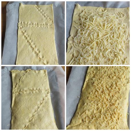 Making the cheesy bread