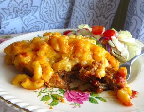 Macaroni and Cheese Meatloaf Casserole