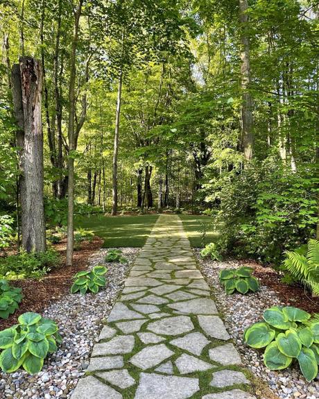 best wedding venues in michigan stone path in the woods