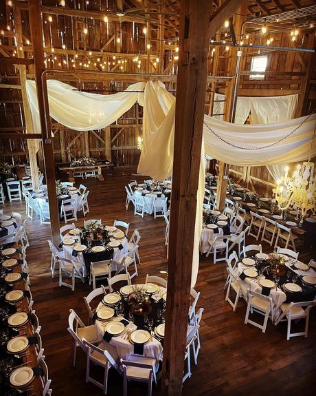 best wedding venues in michigan wedding hall with set tables