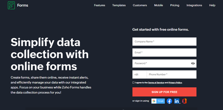 zoho forms