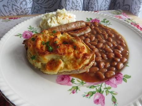 Boursin Stuffed Jacket Potatoes