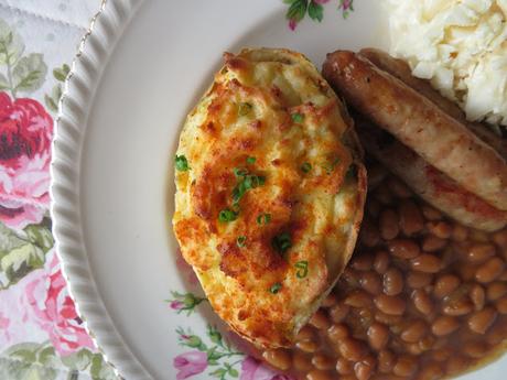 Boursin Stuffed Jacket Potatoes