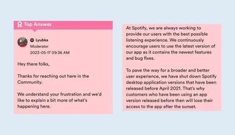 Official Spotify forum