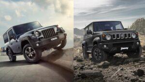 jimny vs Thar 10 features maruti suzuki suv has but mahindra suv does not