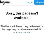 “The Link Followed Broken, Page Have Been Removed” Instagram