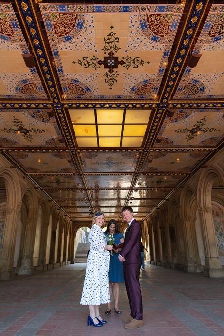 Esther and Aaron’s Elopement Wedding at Bethesda Terrace