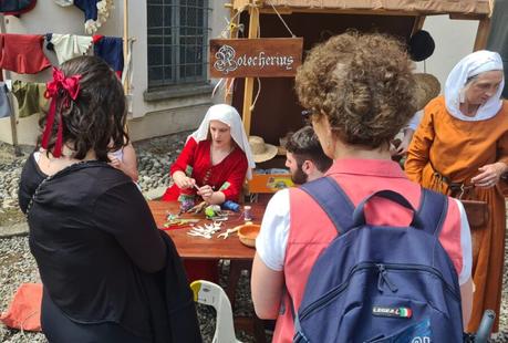 Our first lucet workshop at Belgioioso Medievale Our lucet workshop during Belgioioso Medievale, 3rd June 2023
