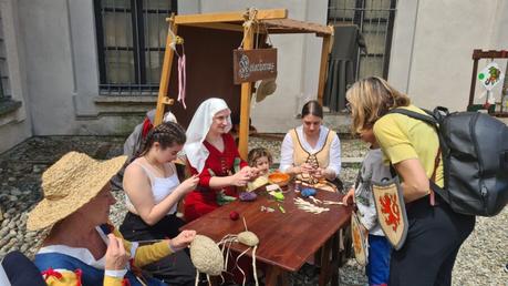 Our first lucet workshop at Belgioioso Medievale Our lucet workshop during Belgioioso Medievale, 3rd June 2023