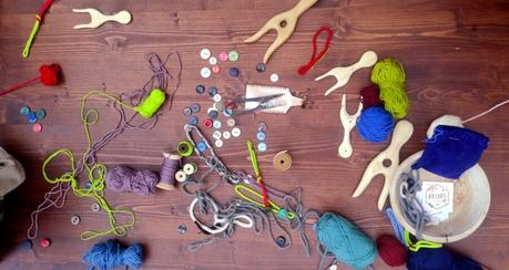 Our first lucet workshop at Belgioioso Medievale Our workshop table during the lucet workshop, Belgioioso Medievale, 3rd June 2023